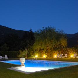 Piscina Flòrido Hotel por la noche